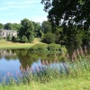 Looking across the lake at Lyme Park, Cheshire
