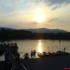 Derwent water, Keswick, Cumbria at sunset. July 06