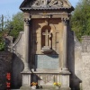 WWI and WW II Memorial in Lacock, Wiltshire, commemorating village folks who gave their all. Lacock