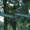 Signpost. Stoke Newington Common, Greater London - July 2006