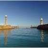 Heading out to Sea from the river Esk in Whitby, North Yorkshire.