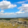 Brough Law iron age hillfort, Breamish Valley, Cheviot Hills, Northumberland.
