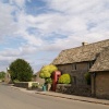 The unspoilt village of Great Barrington, Gloucestershire.