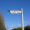 Fingerpost at Singleton Lake, Swansea