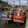 Fishing boats in Looe harbour, Cornwall. Sept 2005