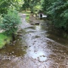 The creek that is outside the Downham post office and tea rooms.