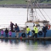 Fishing boat returning - Colwyn Bay, N Wales.