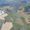 Bratton Camp & the town of Westbury at the top, taken from my hang glider at about 4000ft