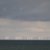 Wind farm viewed from Colwyn Bay, looking towards Birkenhead.