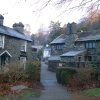 Leading up to Dove Cottage (home of poet William Wordsworth), Grasmere, Cumbria