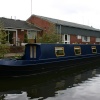 a barge at one of Wolverhampton canals, part between compton and tettenhall road