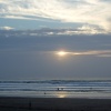 Sunset at Widemouth Bay, Bude, Cornwall, England.