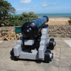 Cannon on the walls of Walmer Castle