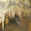 Stalactites, Treak Cliff Cavern, Castleton, Derbyshire.