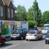 The centre of the village, Oak Lane, Upchurch, on 'a busy day'