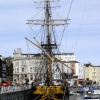 Sailing ship in Ramsgate Harbour. Kent. April 2006
