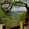 Rowsley village from Stanton in Peak, Derbyshire, The Peak District