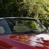 Oxfordshire bridleway, with Jaguar XJS convertible. Pigeons lock, Kirtlington, Oxon.