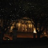 Museum just up from Mersey Tunnel in Liverpool. Trees had Christmas lights on. Oct 2005