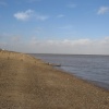 The Leas  Beach  Minster  looking towards Sheerness and Southend across the Water
