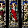 Stained glass windows, St Helen's Church, Abingdon, Oxfordshire. - 