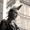London punk with Big Ben in background.