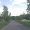Country lane leading to Babbington Village in Nottinghamshire