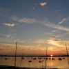 A perfect sunset over Mudeford Harbour, Dorset