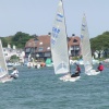 Sailing in Mudeford Harbour.