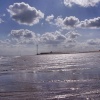 The beach at Ingoldmells looking in the direction towards skegness, Lincolnshire