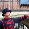 A Beefeater gives a very entertaining tour at the Tower of London