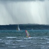 Looking towards the isle of Wight, from Lepe beach, Lepe, Hampshire