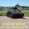 American tank at Torcross, Devon