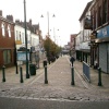 The top of Church Street looking down towards Eccles centre.