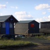 Fishermen's sheds at Walberswick, Suffolk
