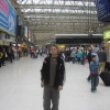 London, Charring Cross Station, traveller Jirka Volcik