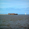 Fort Perch Rock & Perch Rock Lighthouse from the Mersey Ferry.