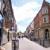 Looking up bath street, Ilkeston, Derbyshire.