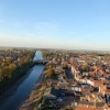 A view looking up the River Witham as seen from the Boston Stump, Lincolnshire