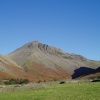 Great Gable in a clear blue sky on bright and sunny day one November! afternoon 2006.