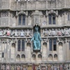 Canterbury Cathedral. August 2006. A more detailed view of the entrance gate of the cathedral.