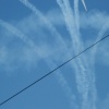 Red Arrows display over East Runton, Norfolk