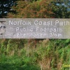 The Norfolk Coastal Path passes through East Runton, Norfolk