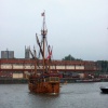 The Matthew in replica afloat in Bristol