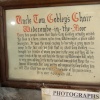 Uncle Tom Cobley's Chair wall plaque in Tom Cobley's Chair shop, Widecombe in the Moor, Devon.
