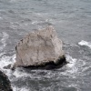 Outcrop of chalk at the Seaford end of Seven sisters country park