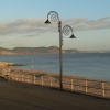 View of the Golden Cap from Lyme Regis, Dorset.