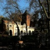 Holland Park, London. Remains of the House seen from the stable block.