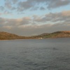 Looking across to Charmouth from Lyme Regis, Dorset.