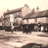 An old picture of The Reindeer inn, Long Bennington in Lincolnshire.